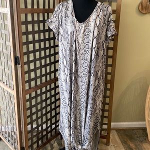 Entro Snakeskin Maxi Dress